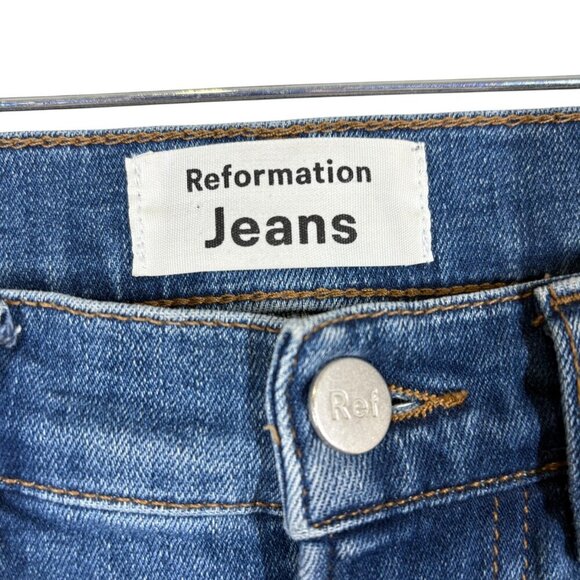 Reformation High & Skinny Jeans Destin Wash Women's Waist Size 26 - Picture 5 of 8